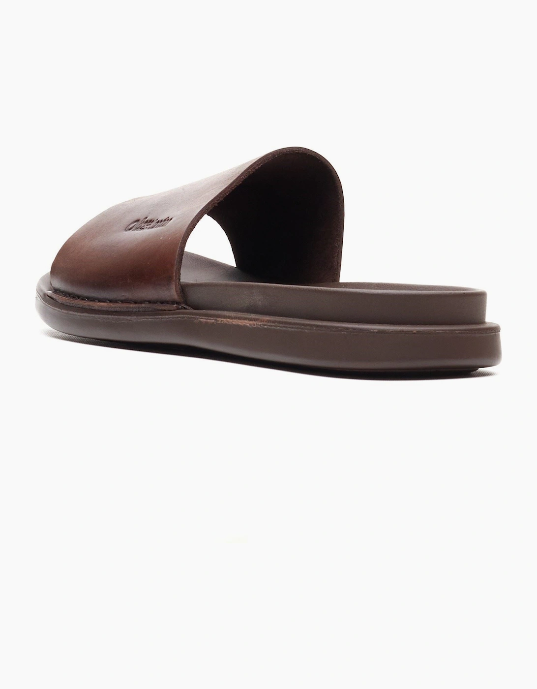 Men's Base London Albany Leather Men's Brown Slide