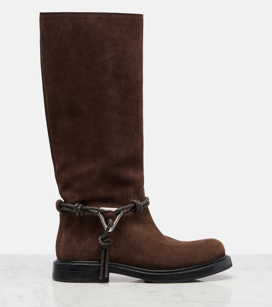 James Knot suede knee-high boots