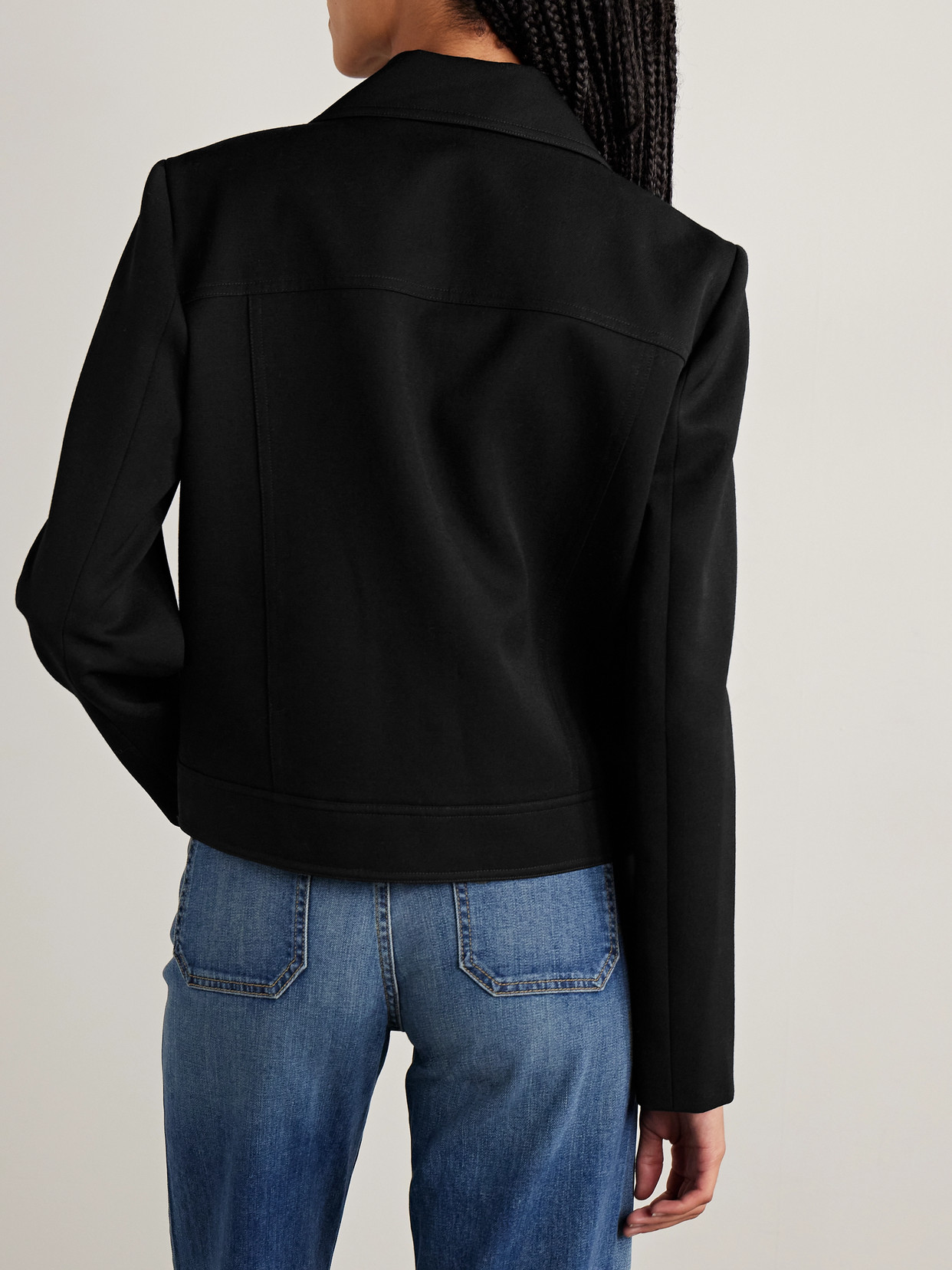 Georgy Wool-gabardine Jacket - Black