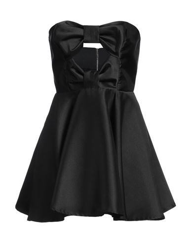 Woman Mini dress Black Size 10 Polyester
