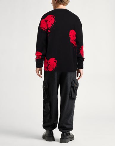 Man Sweater Black Size L Cotton