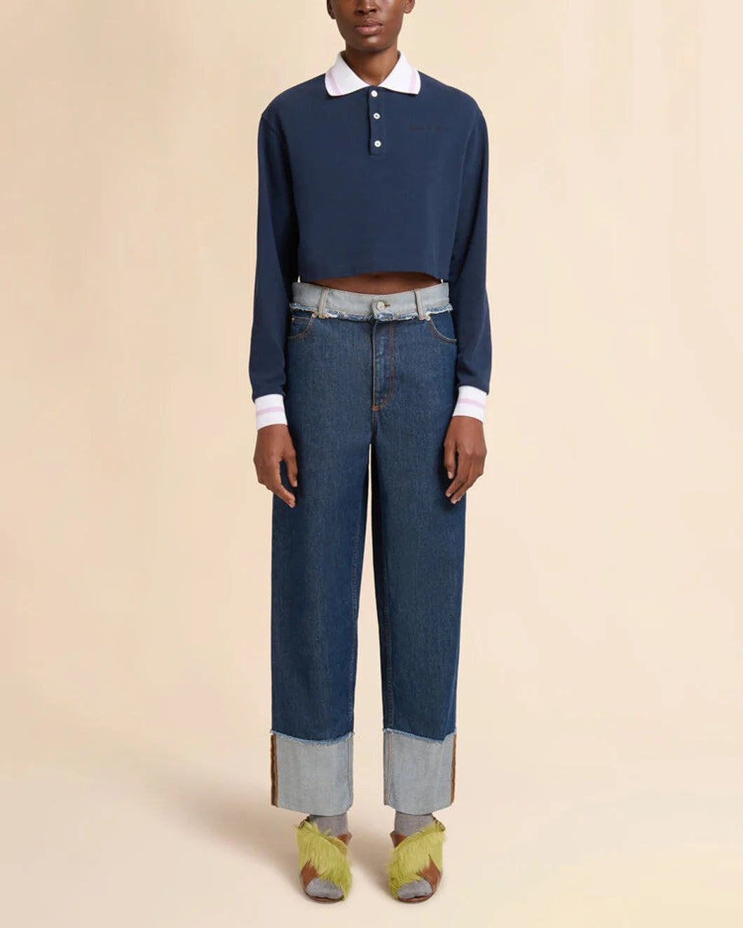 Blue Denim Inside-Out Jeans