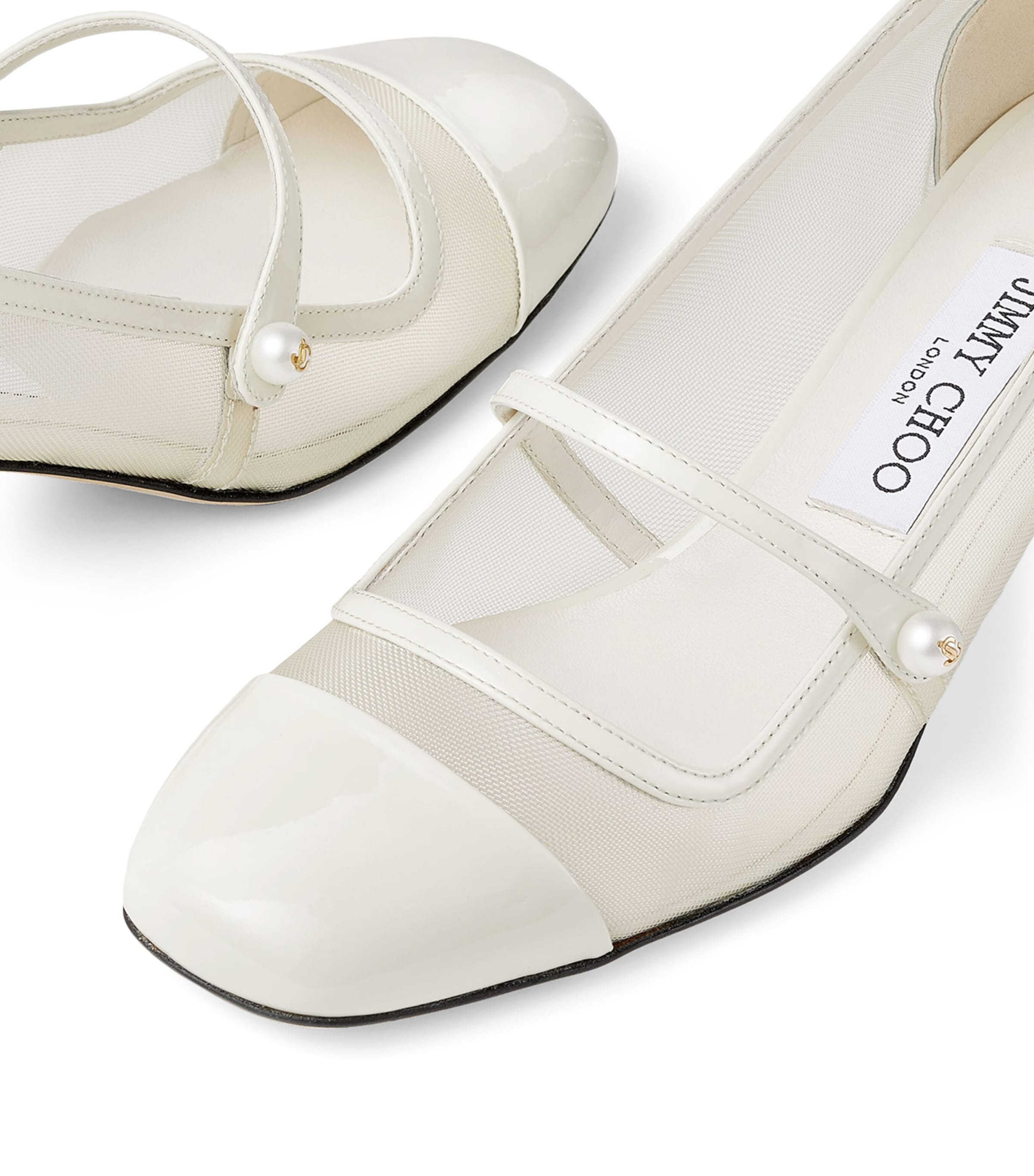 Elisa 45 Leather Mary Jane Heeled Pumps