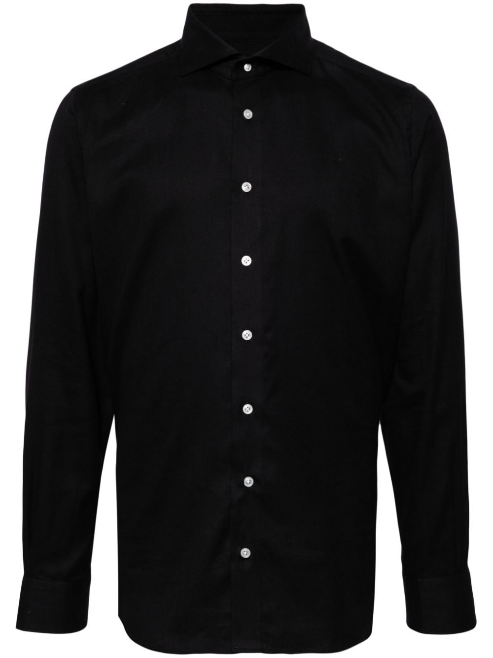 Plain long-sleeve shirt - Blue