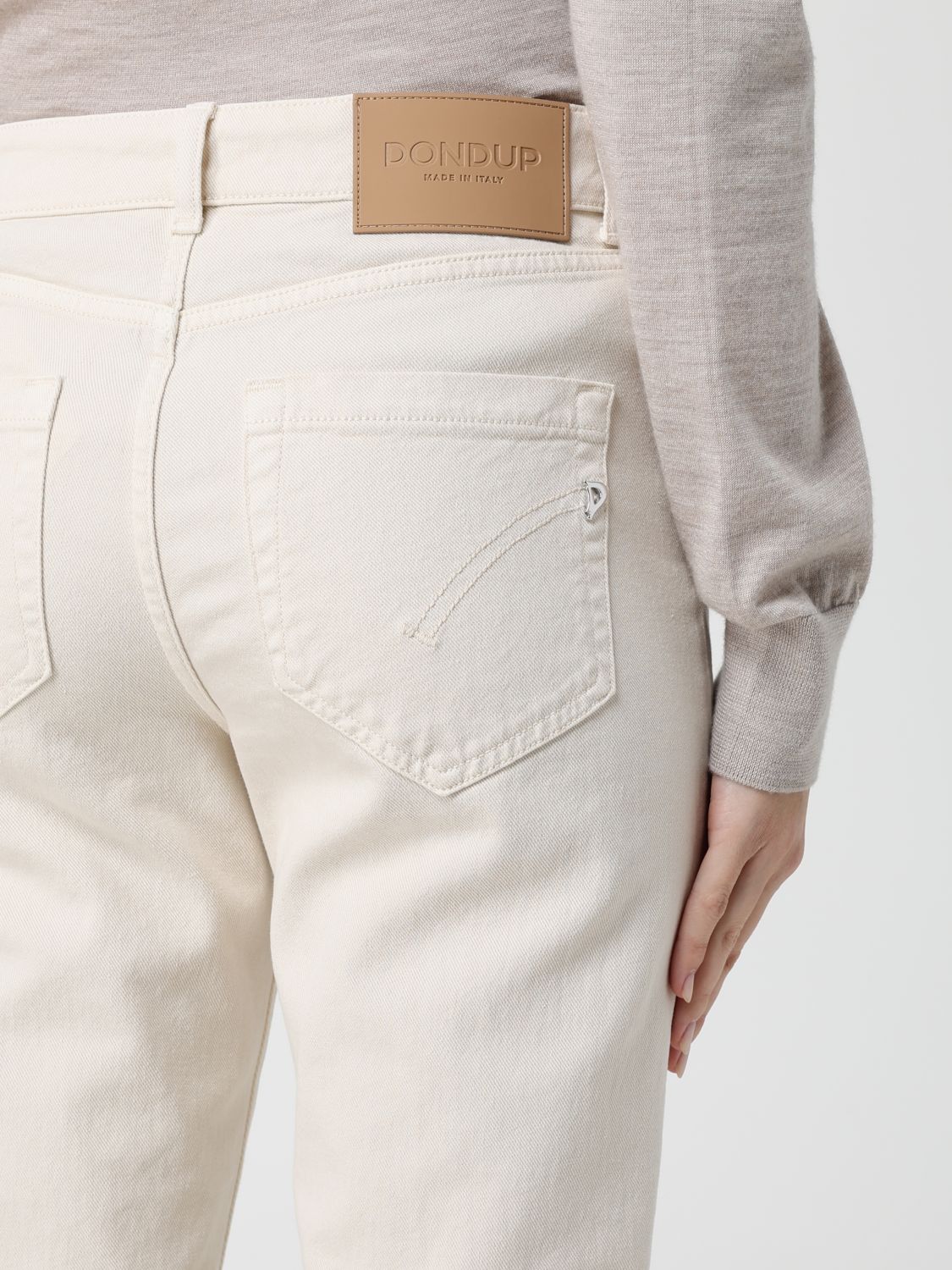 Jeans Woman color Beige