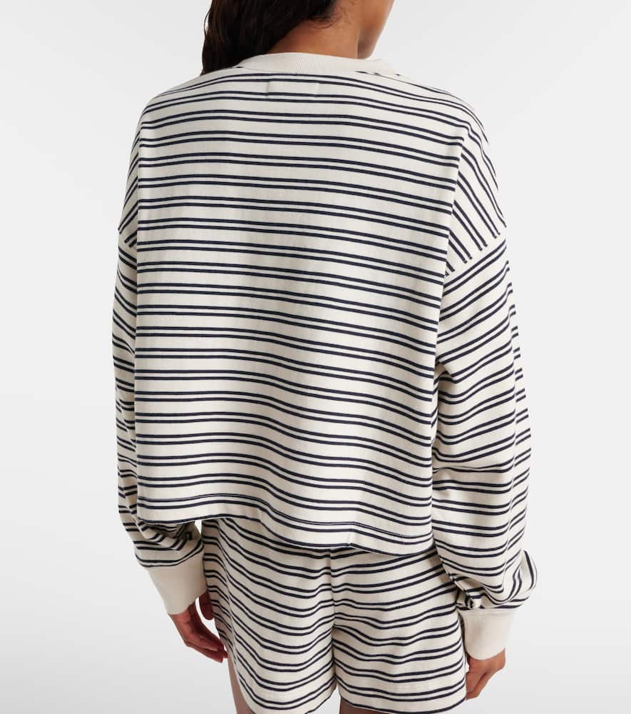 Isabelle striped cotton jersey sweatshirt