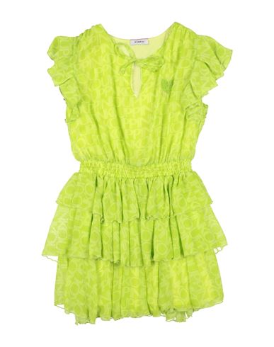 Kid Girl Kids' dress Lime green Size 10 Polyester