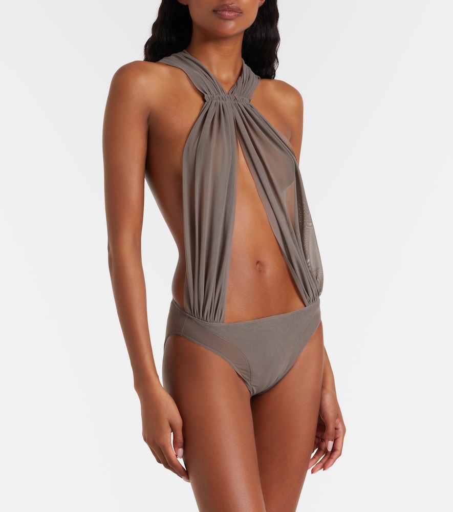 Miami cutout sheer tulle bodysuit
