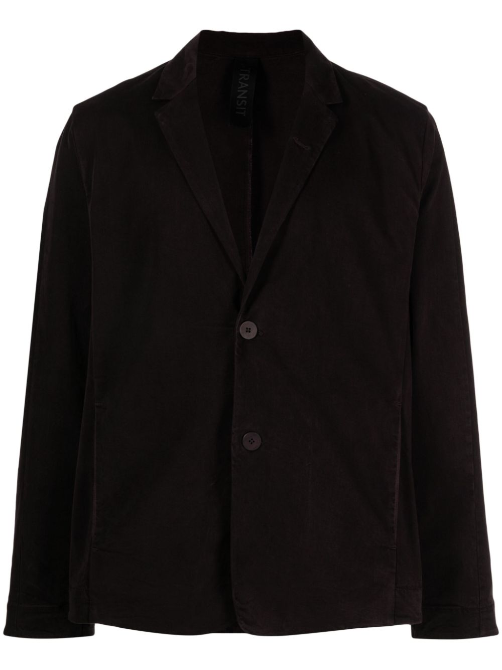 Narrow-lapels single-breasted blazer - Purple