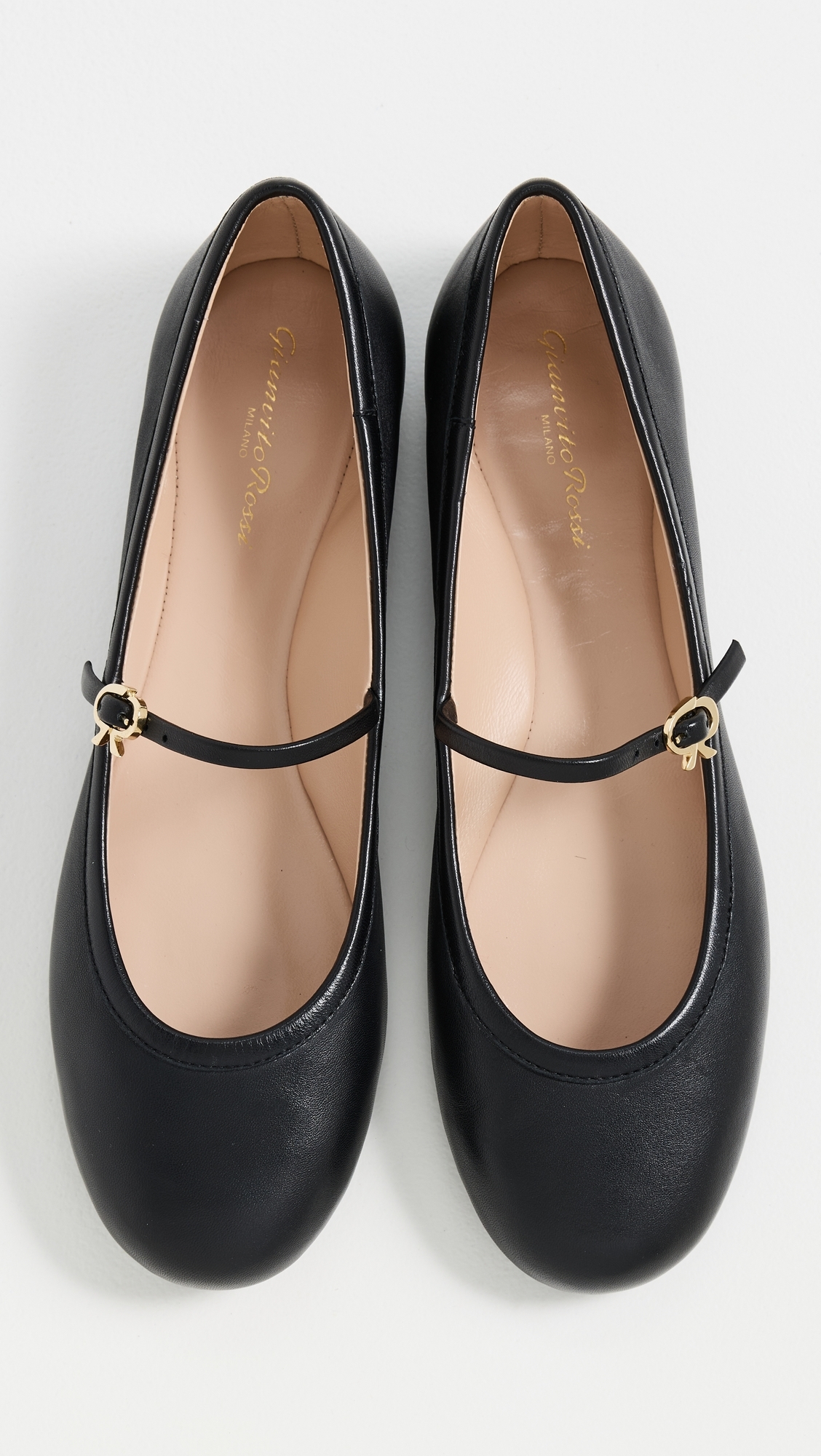 Gianvito Rossi Carla Nappa Flats Black