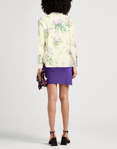 X Sanderson Woman Shirt Pastel yellow Size 4 Silk