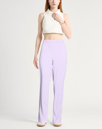 Woman Pants Lilac Size 8 Polyester, Elastane