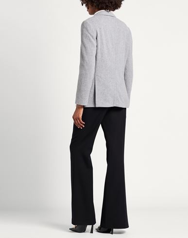 Woman Blazer Grey Size 8 Virgin Wool, Silk, Polyamide, Cashmere