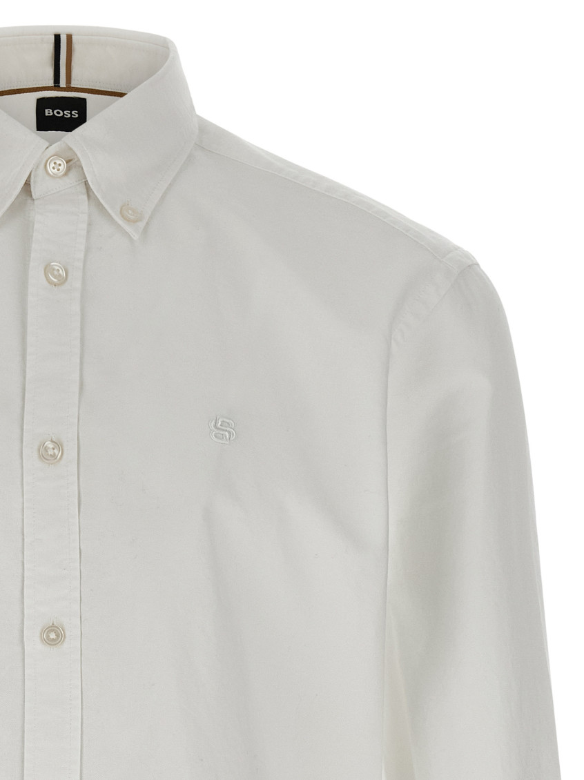 White Regular Solid Shirt