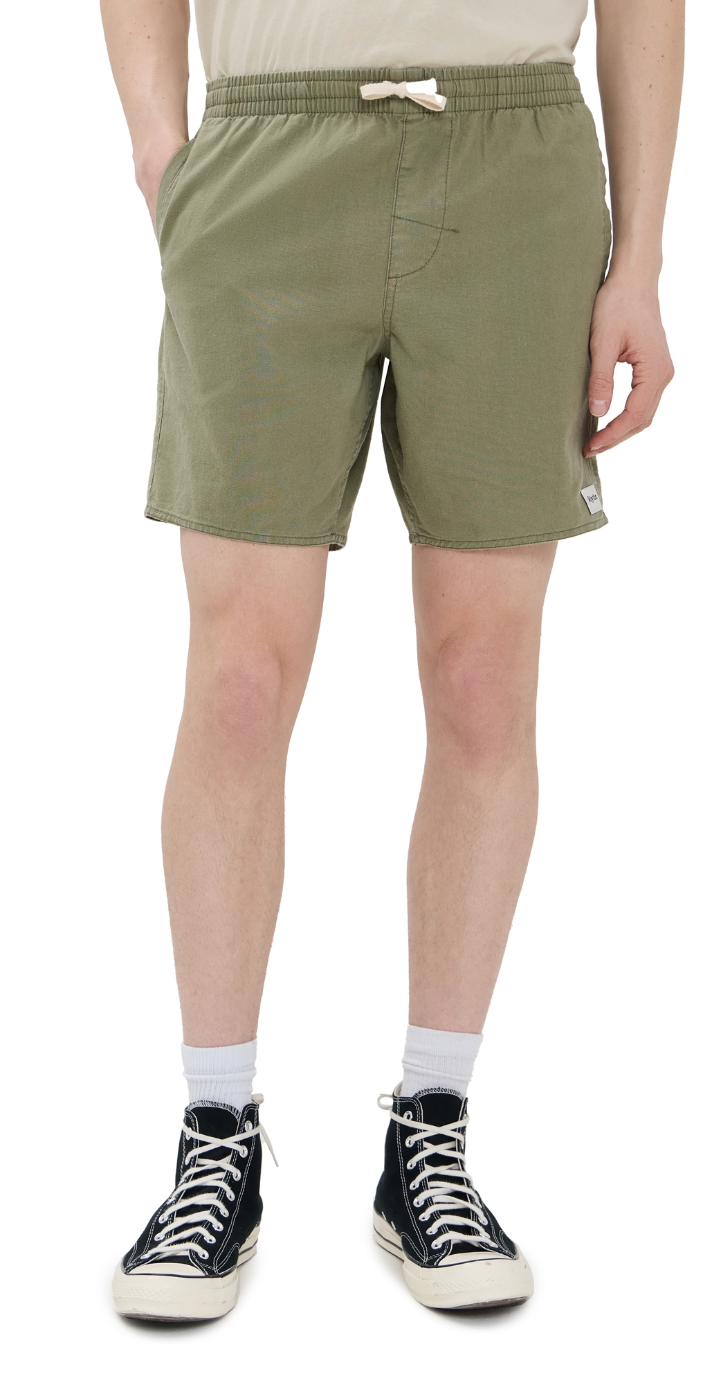 Classic Linen Jam Shorts 8 Olive