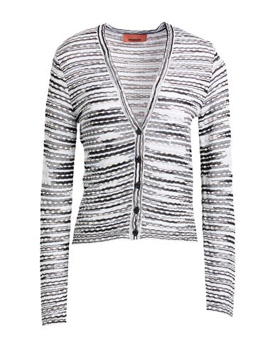 Woman Cardigan Black Size 8 Viscose, Wool, Polyamide, Elastane
