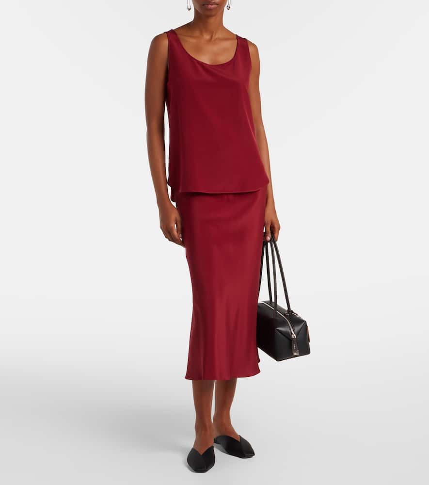 Pecora silk-blend top