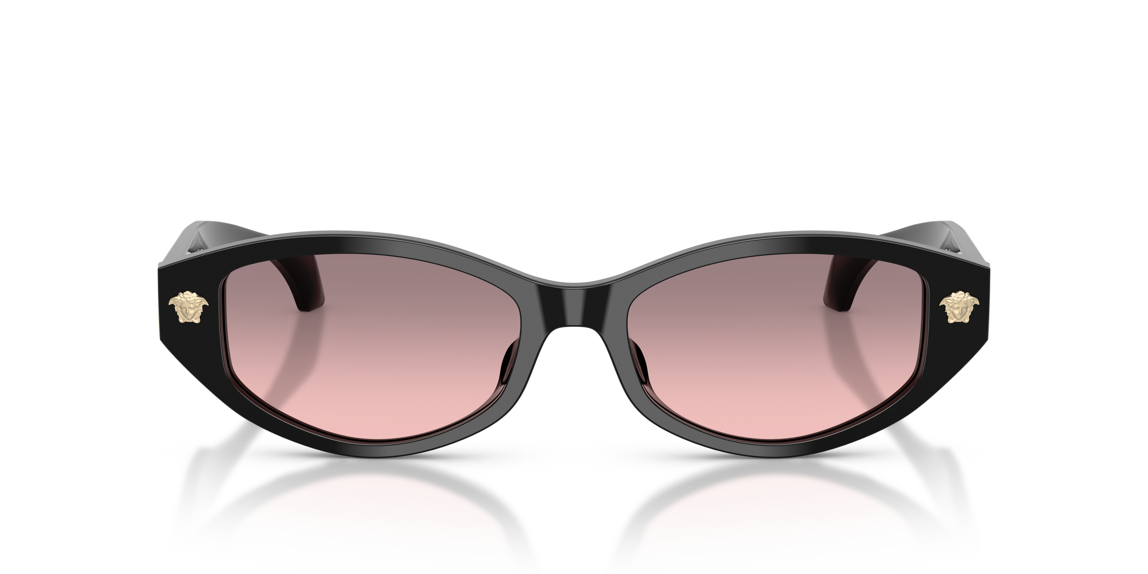 Versace Woman Versace VE4512D /5M Sunglasses Acetate Black Pink Cat Eye Normal Nuanced