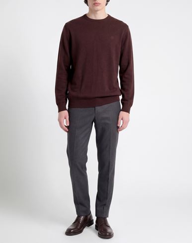 Man Sweater Chocolate brown Size 3XL Wool, Viscose, Nylon, Cashmere