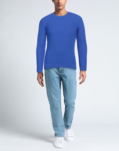 Man Sweater Light blue Size XXL Polyamide