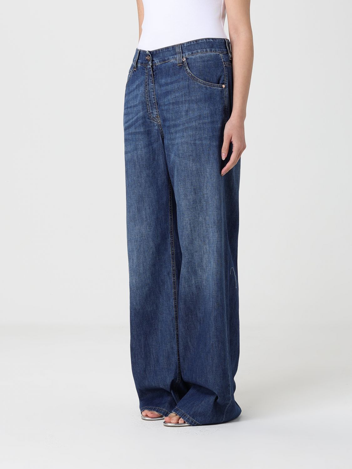 Jeans Woman color Denim