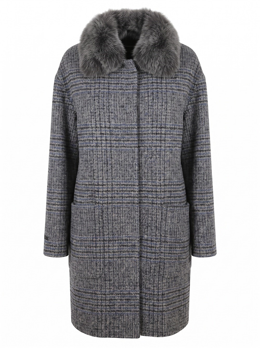 Coat With Shearling Details