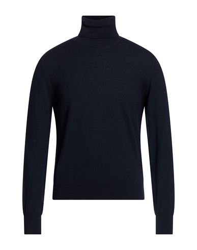 Man Turtleneck Midnight blue Size S Merino Wool, Cashmere