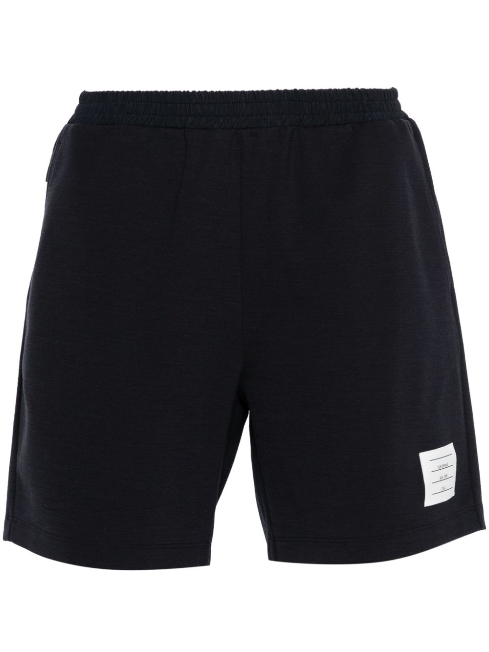 Mid-rise track shorts - Blue