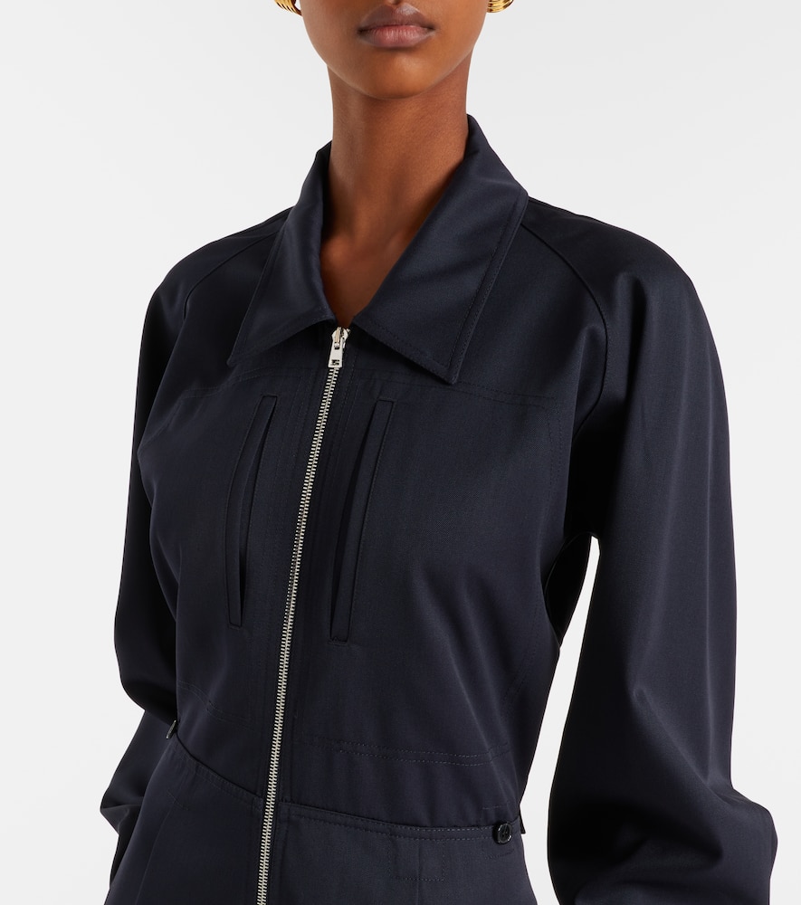 Wool-blend jumpsuit