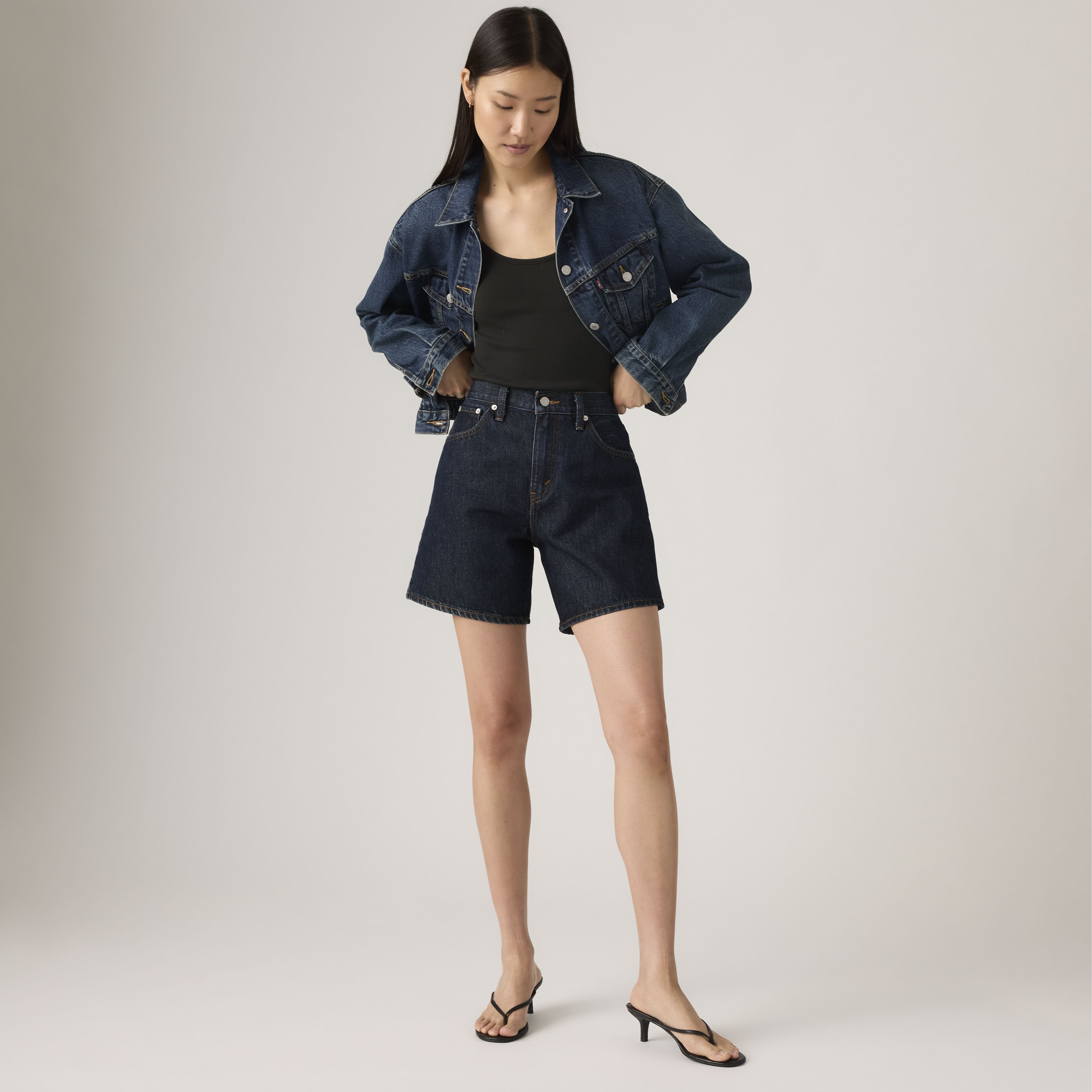 High Rise Baggy Shorts