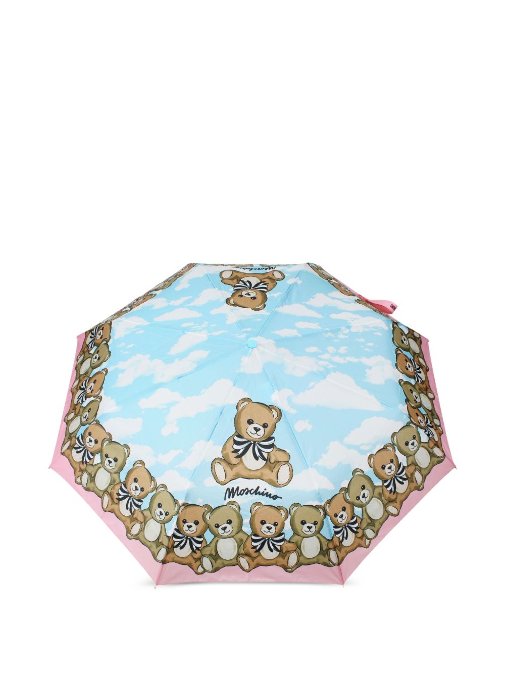 Moschino teddy bear-print umbrella - Blue