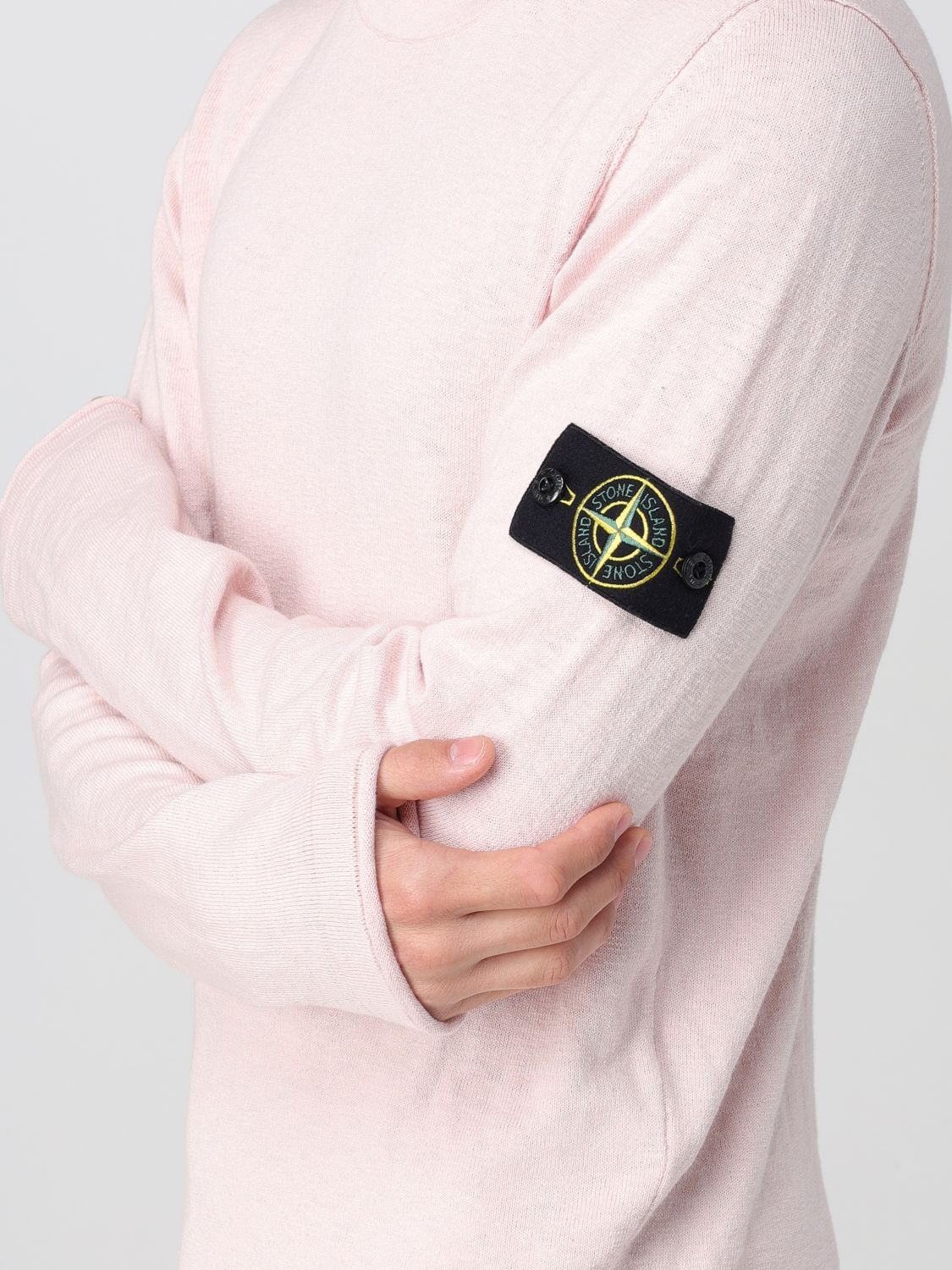 Sweater STONE ISLAND Men color Pink