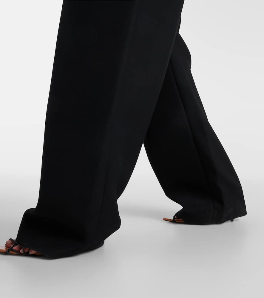 Marine wide-leg pants