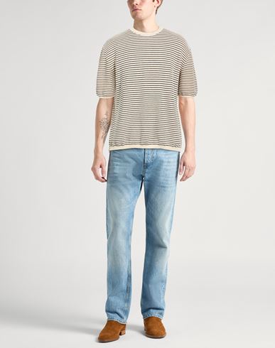 Man Sweater Cream Size L Cotton
