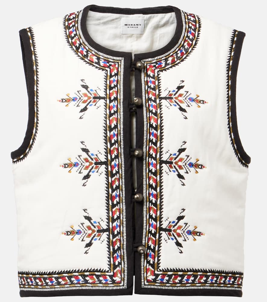 Zeana embroidered vest