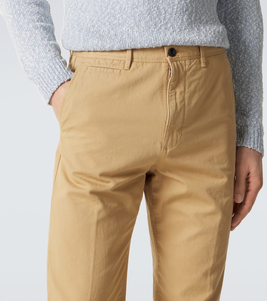 Cotton and linen slim pants