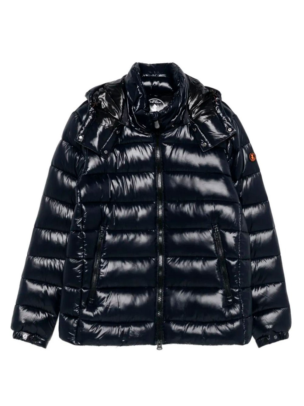 Florian Down Jacket With Lacquered Finish And Removable