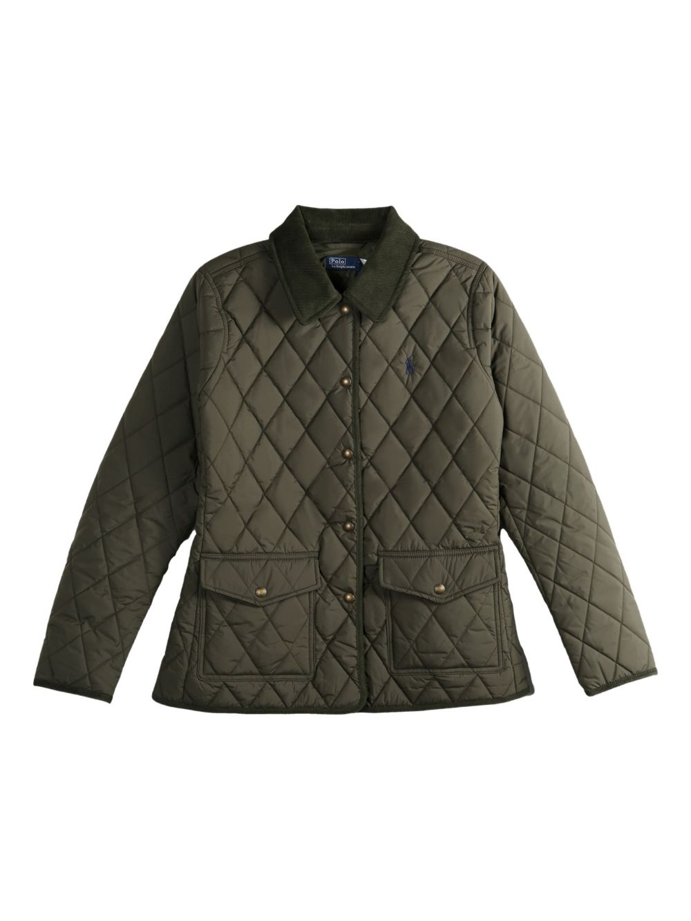 Diamond-quilted jacket - Green