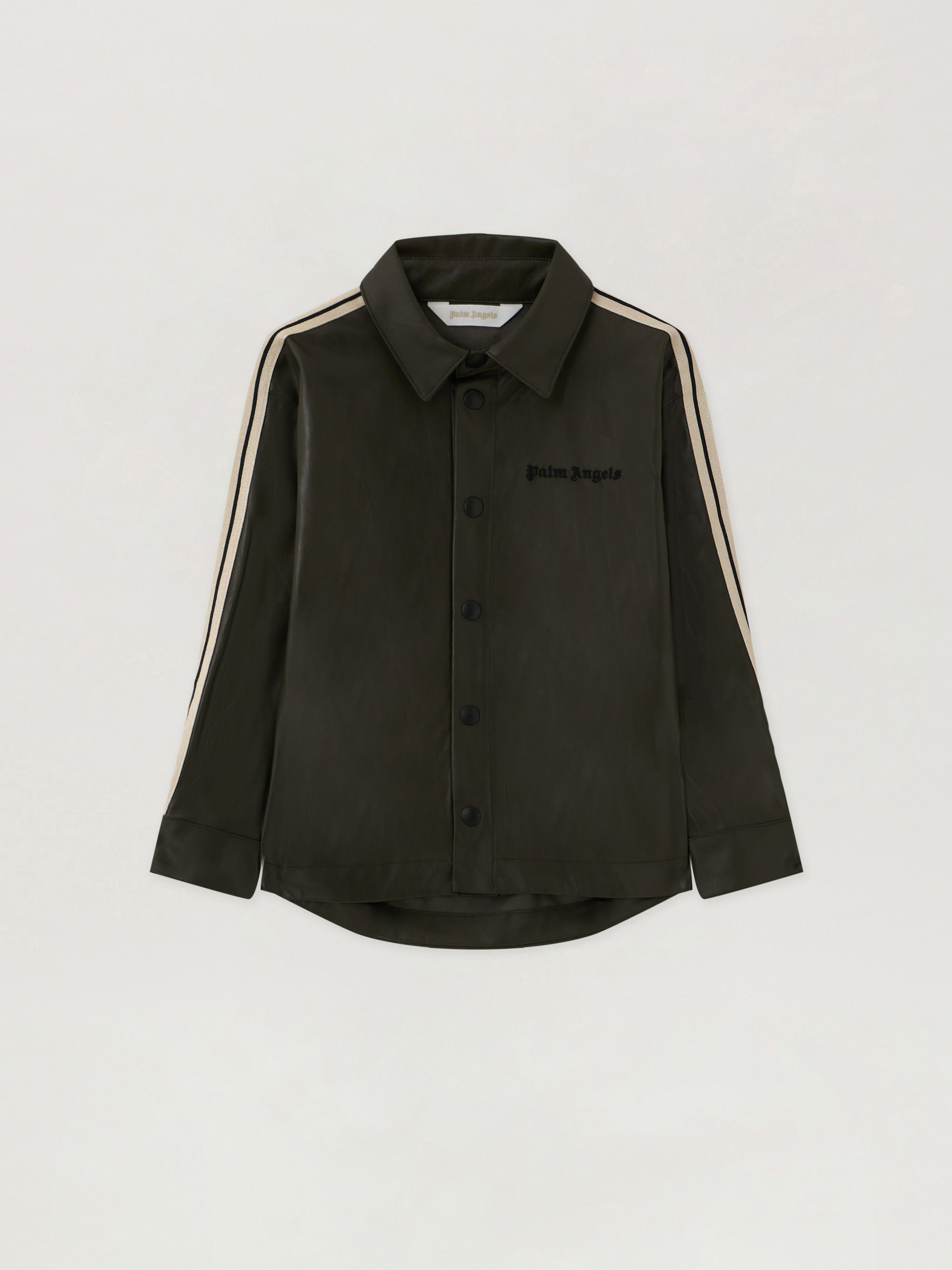 Pa Coated Track Shirt Kids  Military Green