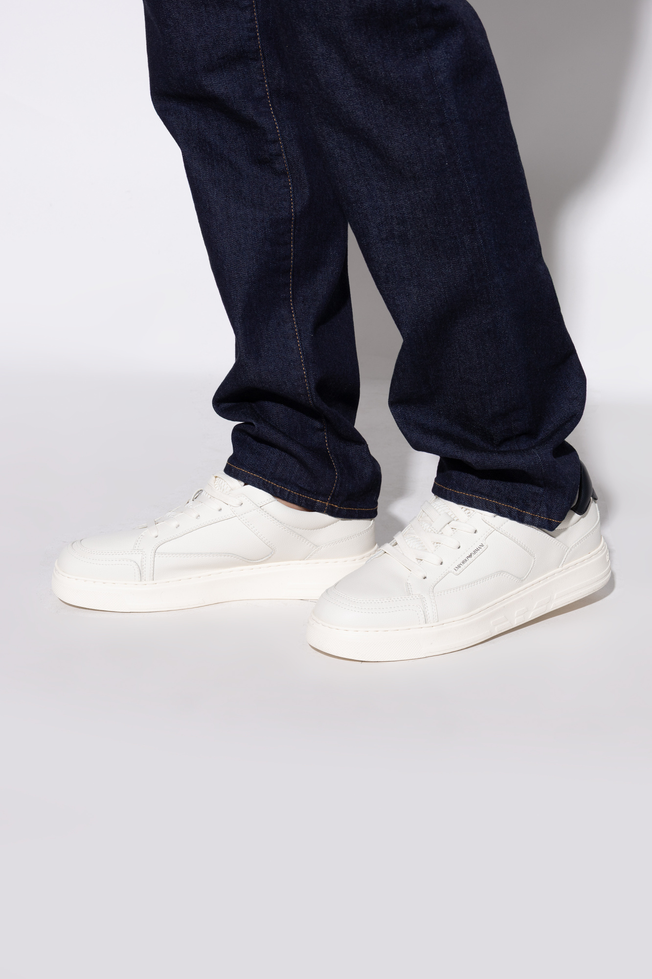 Sports Shoes With Logo, Men's, White