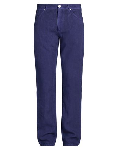 Man Pants Midnight blue Size 33 Linen