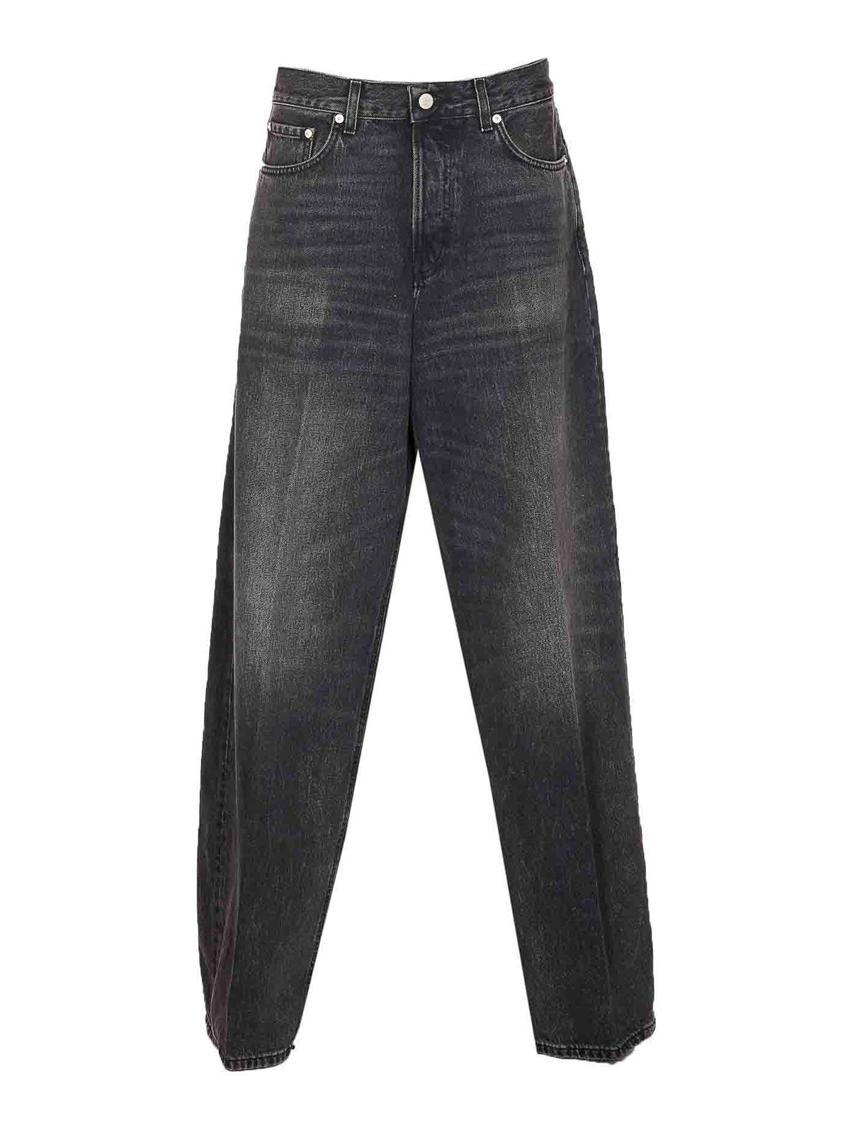 Black Bethany Jeansfrontal Buttons Closure