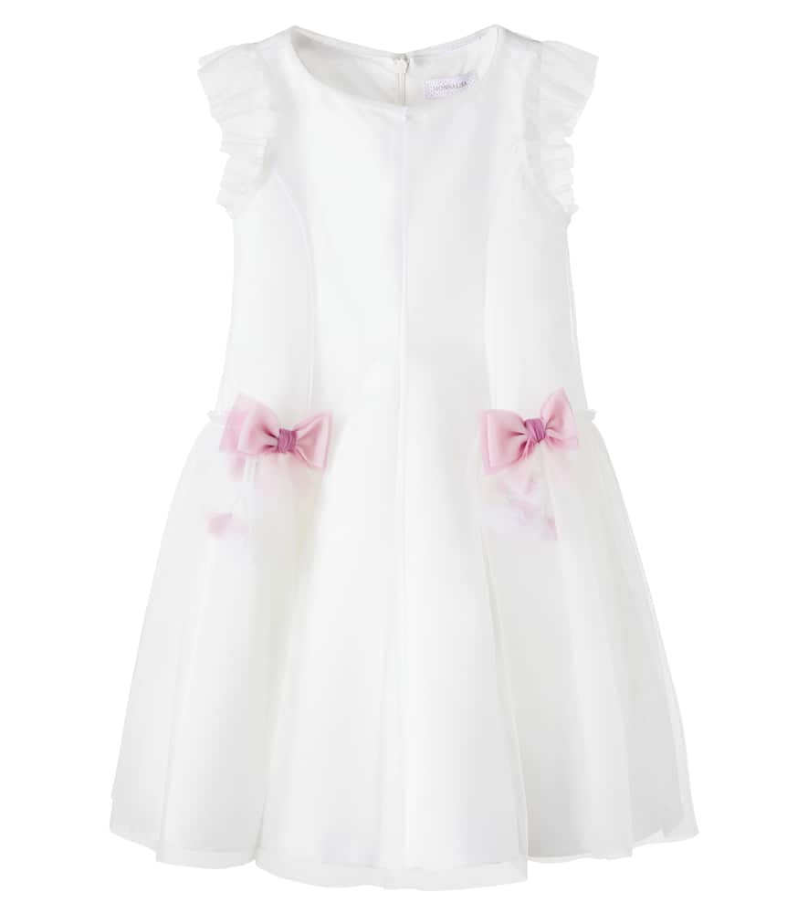 Bow-detail tulle dress