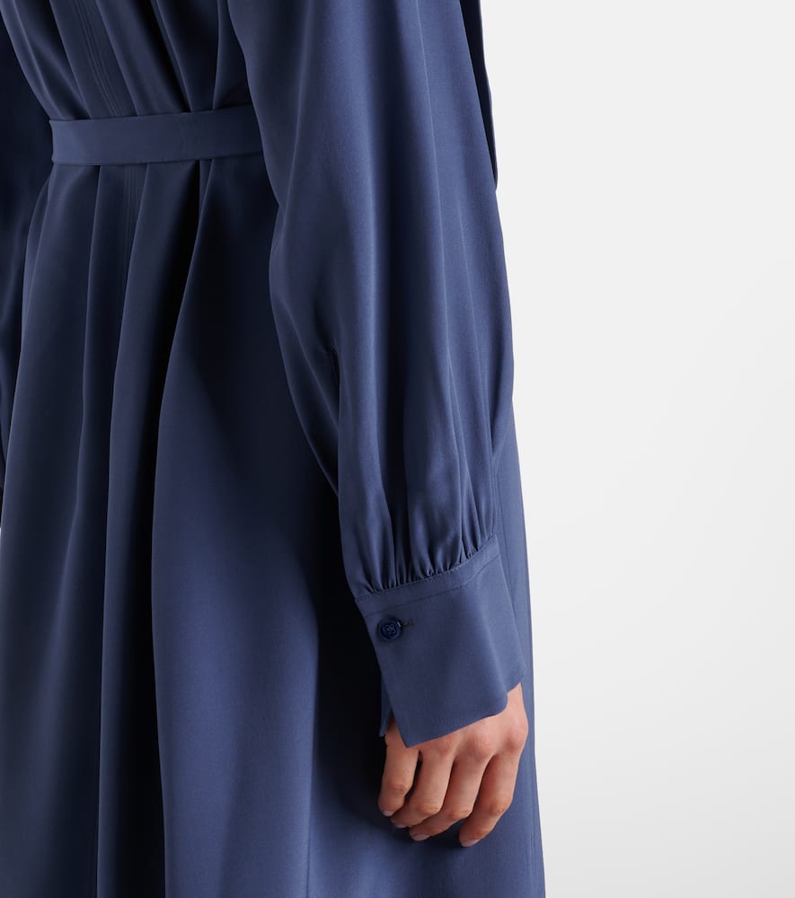 Bolero silk crêpe de chine midi dress