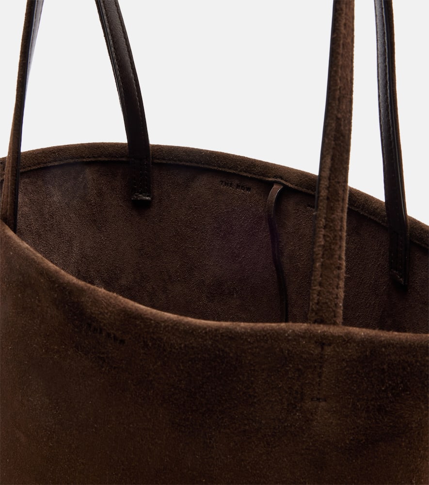 Park Edge Medium suede tote bag