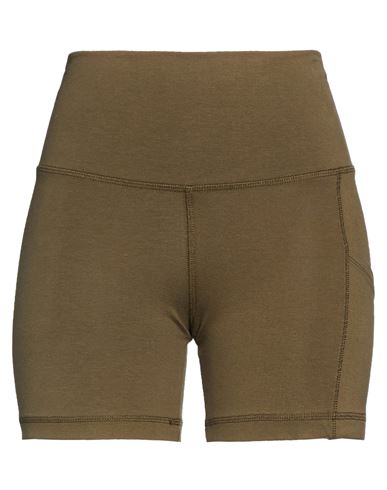 Woman Shorts & Bermuda Shorts Military green Size XS Cotton, Elastane