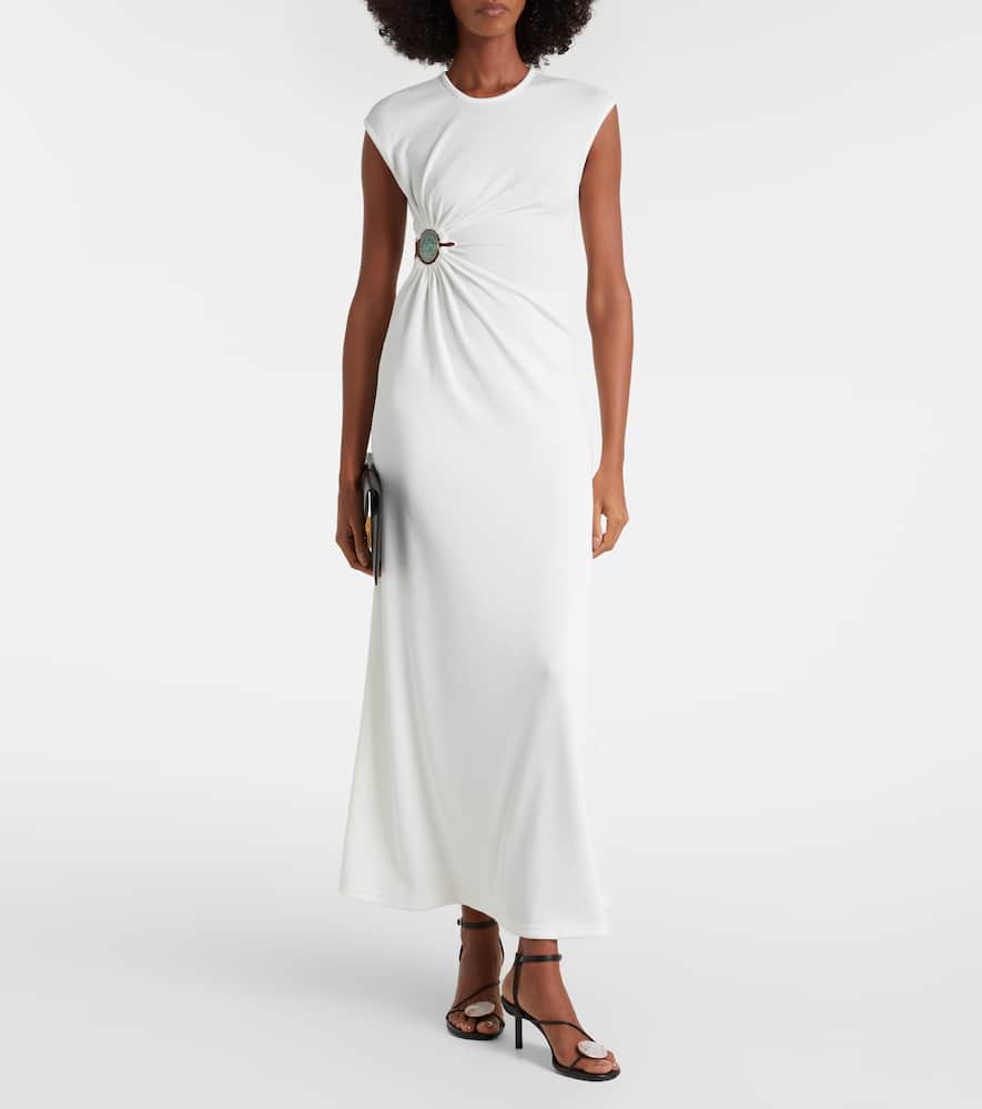 Mineral Stone embellished jersey gown