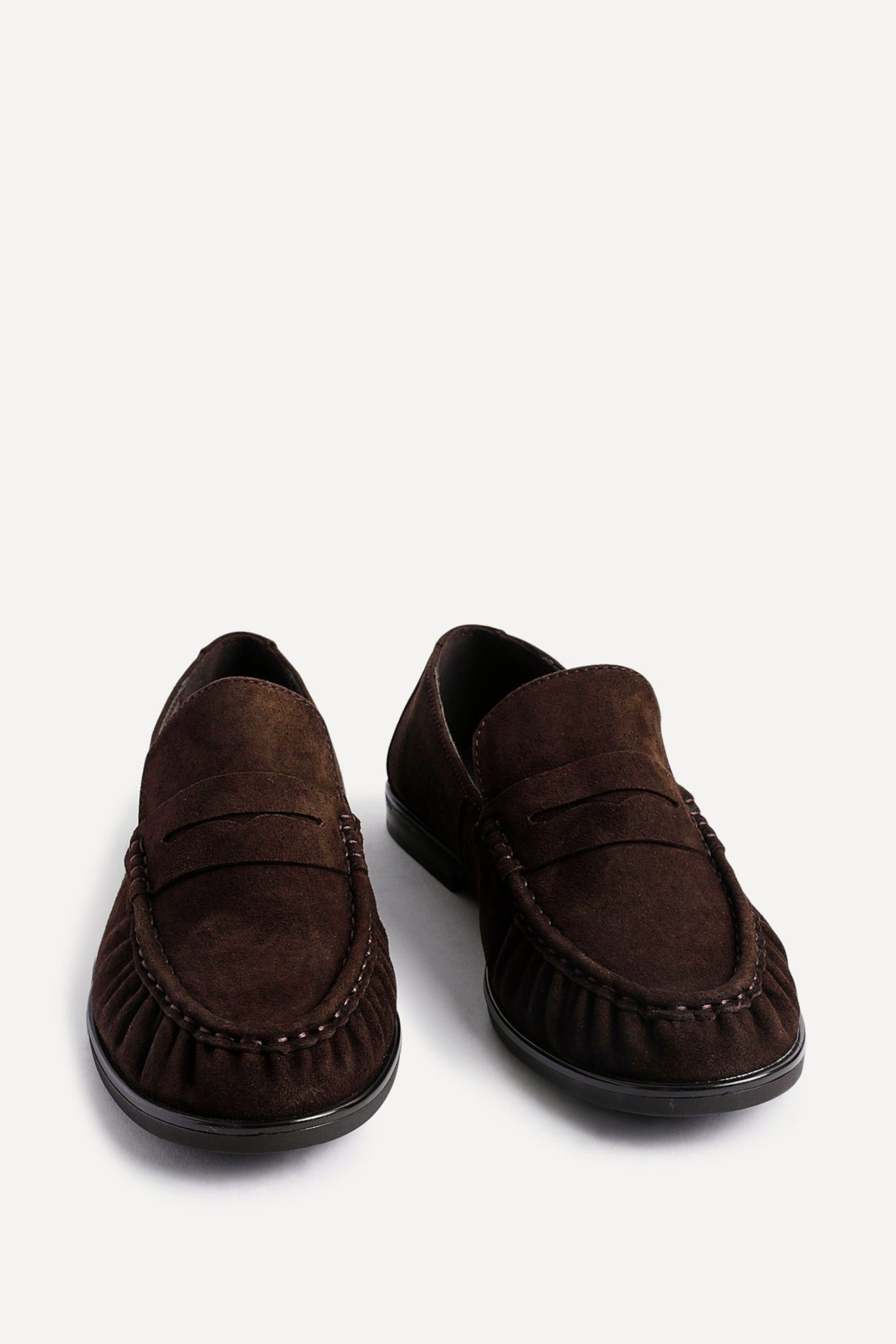 Linzi Women's Belmont Brown Suede Leather Loafers | : 5/Standard Fit