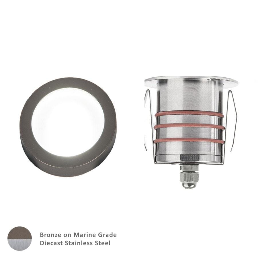 WAC Lighting 1-Light LED 2" 12V Indicator Light in Bronzed Stainless Stee