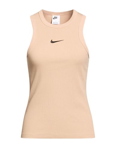 Woman Tank top Sand Size S Cotton, Polyester, Elastane